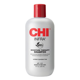 CHI Infra shampoo front label showing brand and hydrating benefit