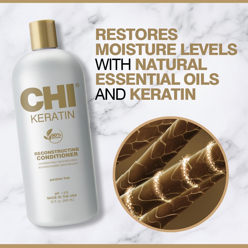CHI conditioner pouring texture that demonstrates creamy slip