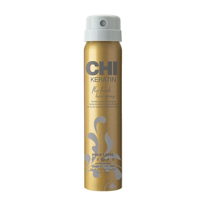 CHI keratin flex front packaging shows product and lightweight hold benefit