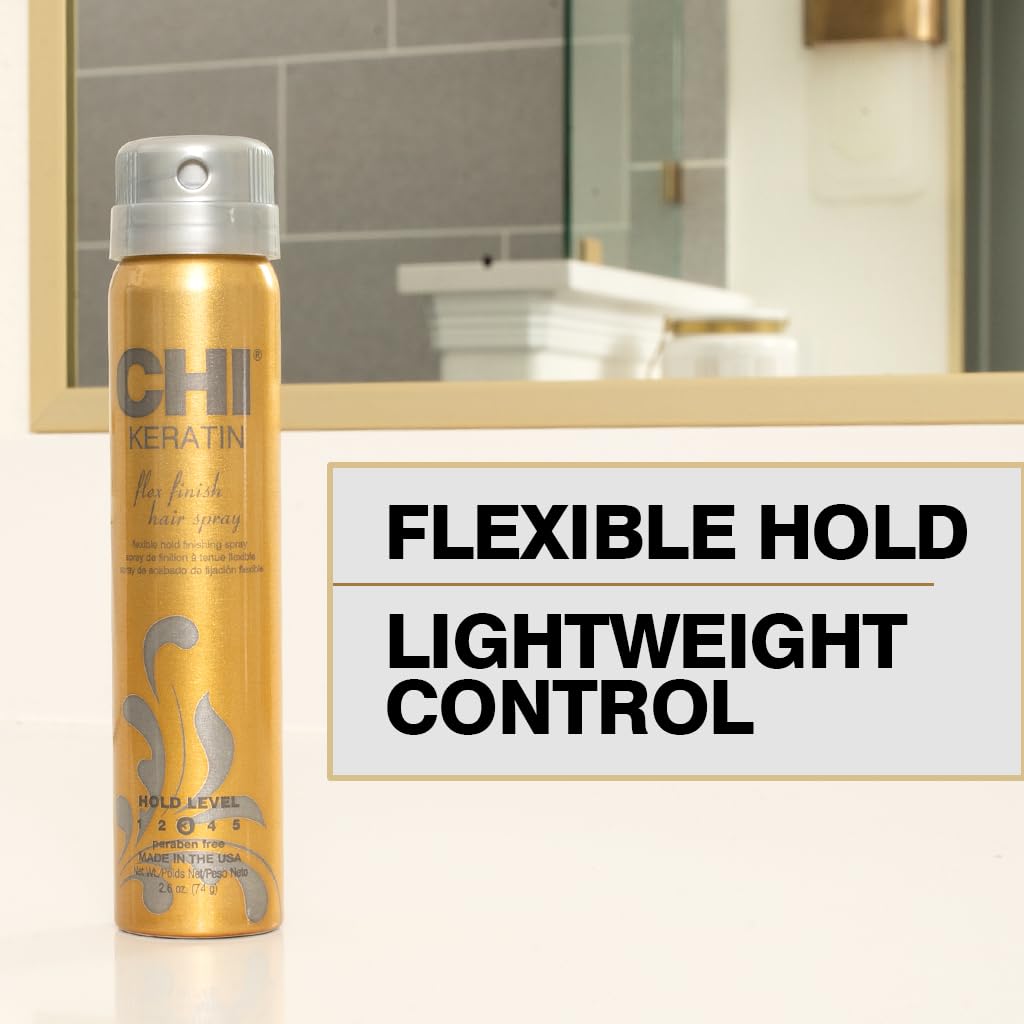 CHI keratin flex nozzle closeup highlighting even spray and frizz control