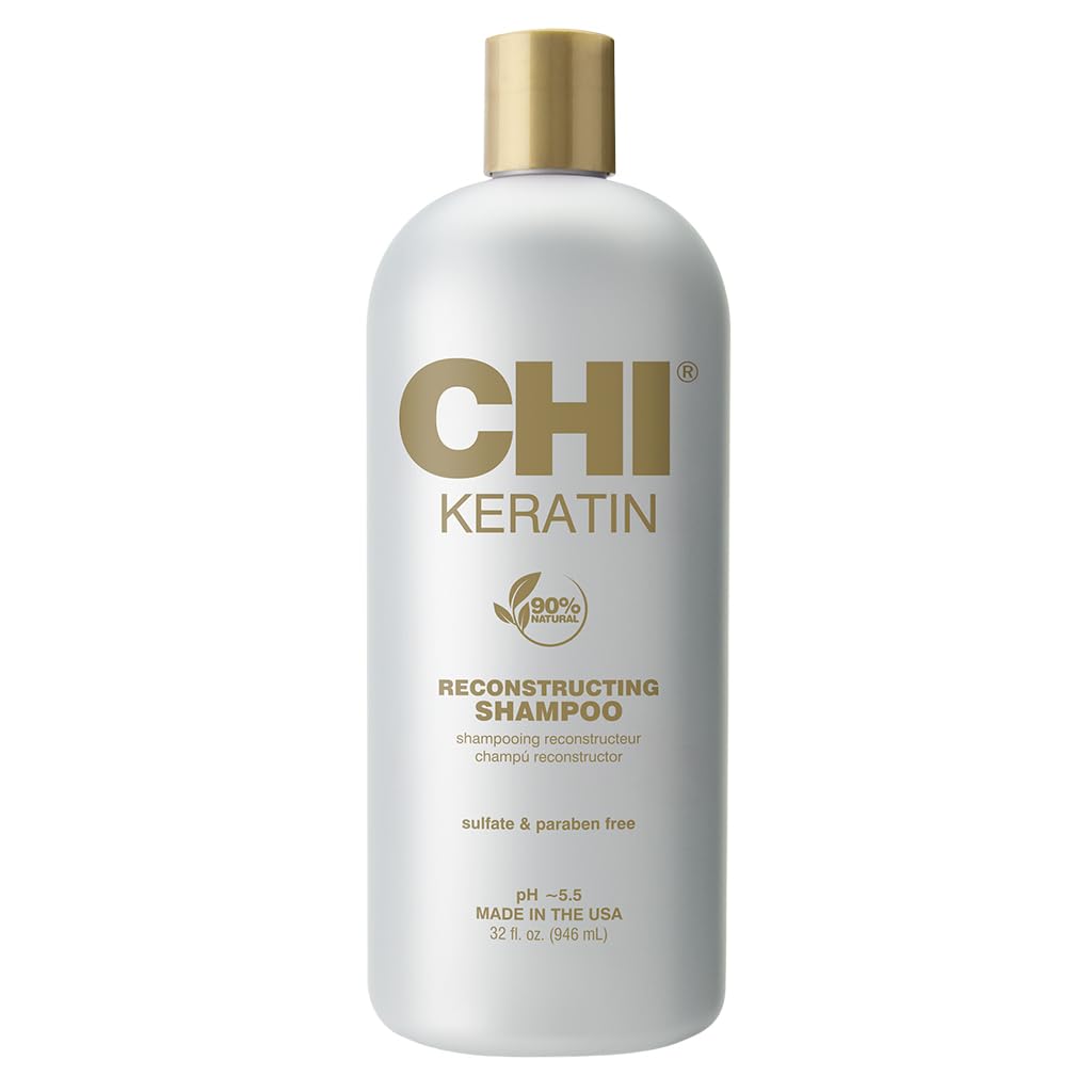 CHI Keratin bottle front packaging showing size and label, highlights professional strength