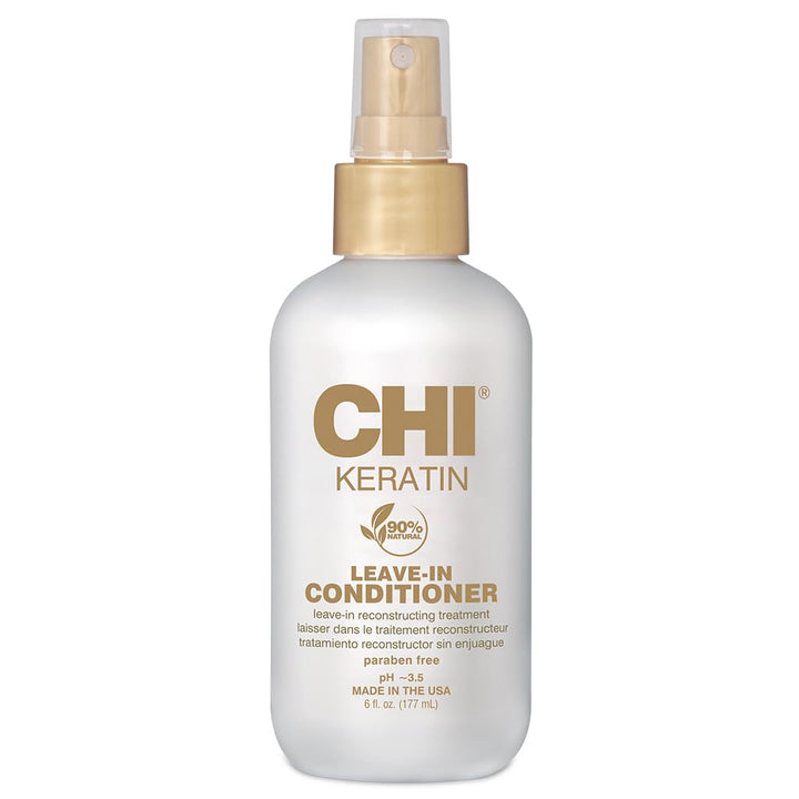 CHI bottle front label showing product name and 6 oz size benefits