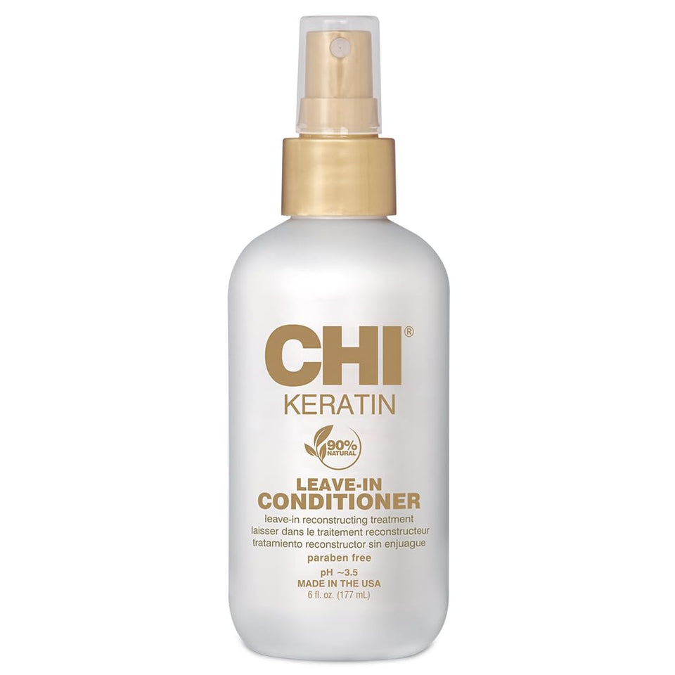 CHI bottle front label showing product name and 6 oz size benefits