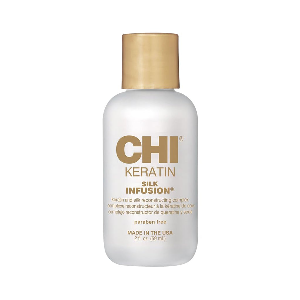CHI front packaging showing 2 fl oz bottle and product benefit smoothing hair
