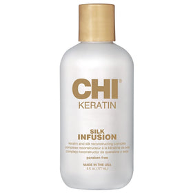 CHI Keratin Silk Infusion front bottle showing label and size benefits