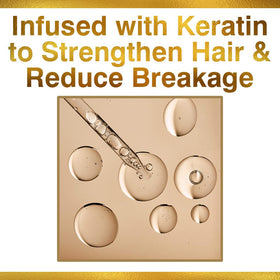 CHI keratin leave-in texture on palm demonstrating lightweight absorption