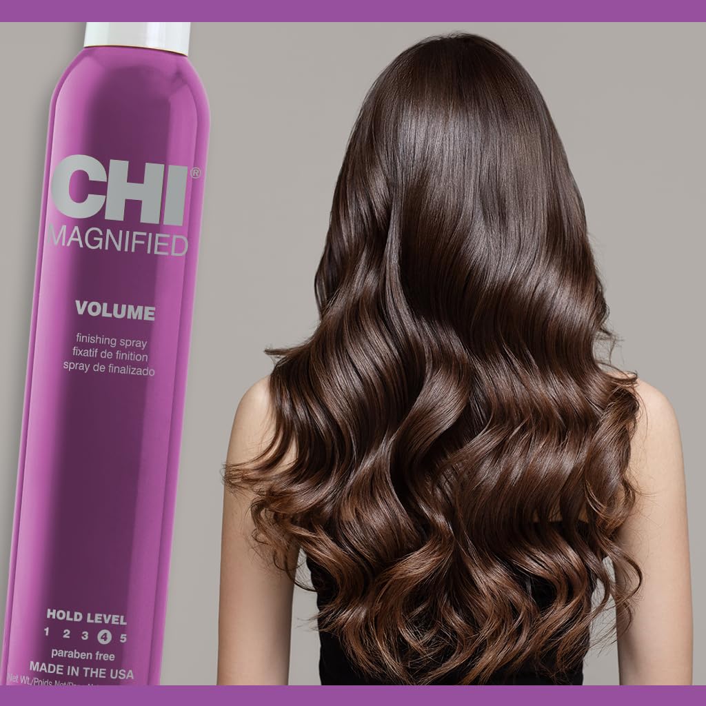 CHI close-up on hair texture showing added shine and visible lift benefit