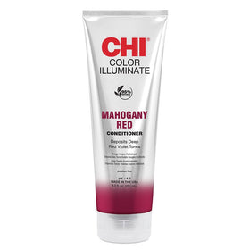 CHI bottle front view showing mahogany red conditioner and vibrant color refresh