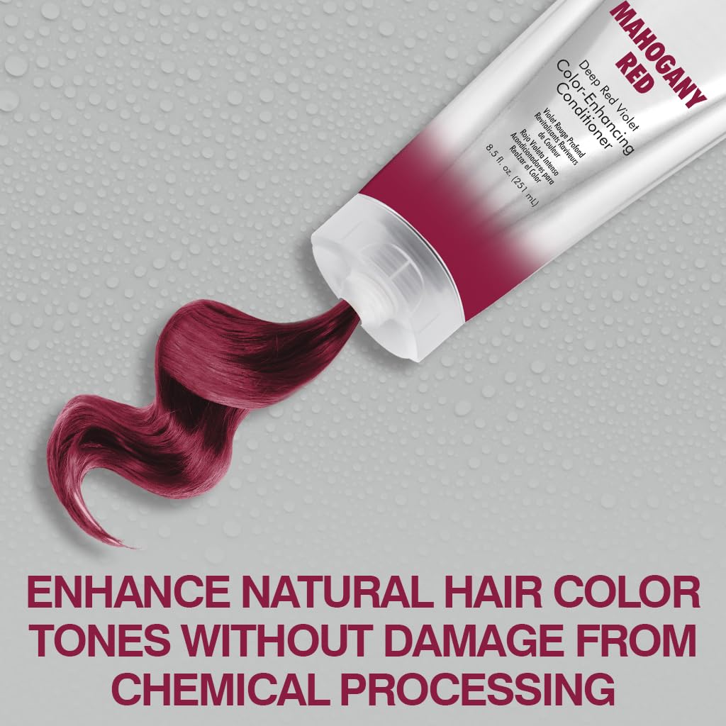 CHI texture swatch showing creamy conditioner with mahogany tint enhancing shine