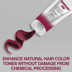 CHI texture swatch showing creamy conditioner with mahogany tint enhancing shine