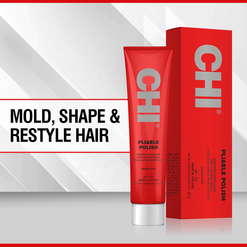 CHI pliable polish texture close-up showing creamy paste for smooth application