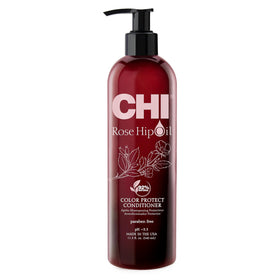 CHI front label of conditioner showing product identity and benefits