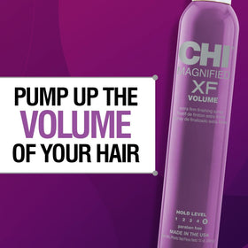 CHI 12 oz can beside hand showing product size and portability