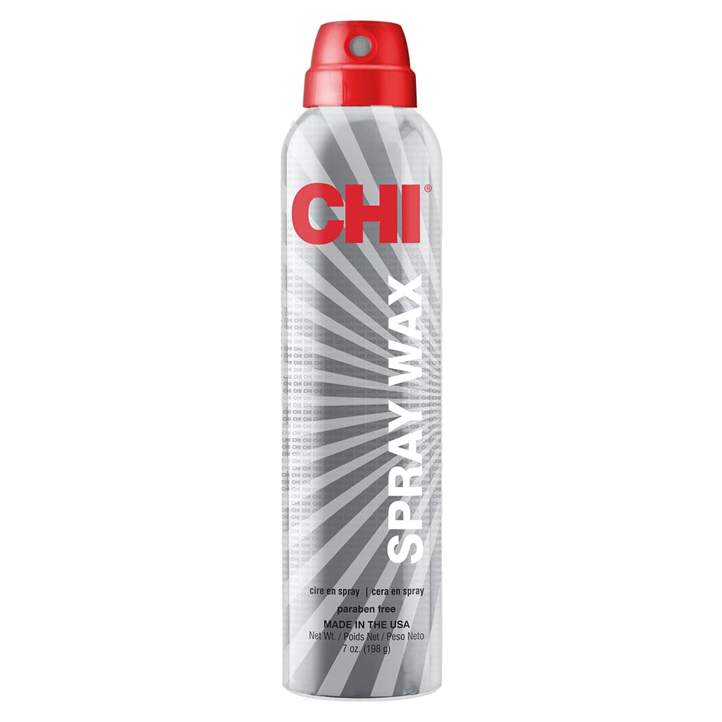 CHI spray wax front can displaying product branding and size benefit