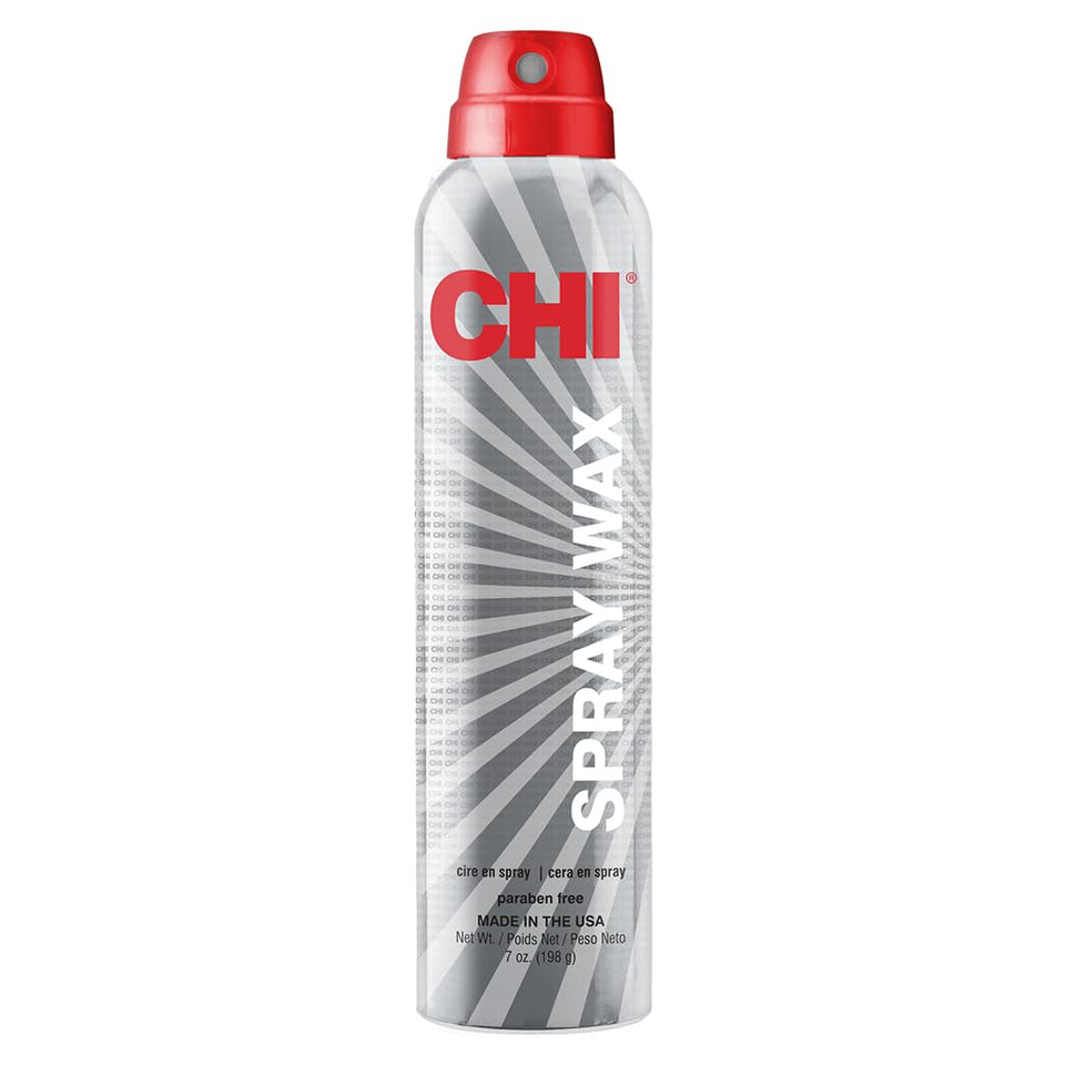 CHI spray wax front can displaying product branding and size benefit
