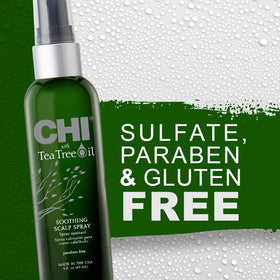 CHI spray placed on bathroom shelf demonstrating easy daily use benefit
