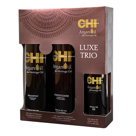 CHI trio displayed in bathroom setting demonstrating easy at-home professional results