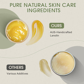 Chialing applied to lips demonstrating soothing lip hydration benefit