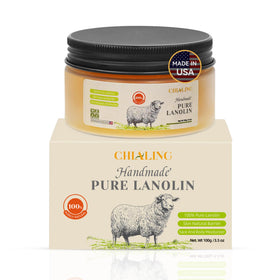 Chialing front jar showing label and unscented lanolin cream benefit