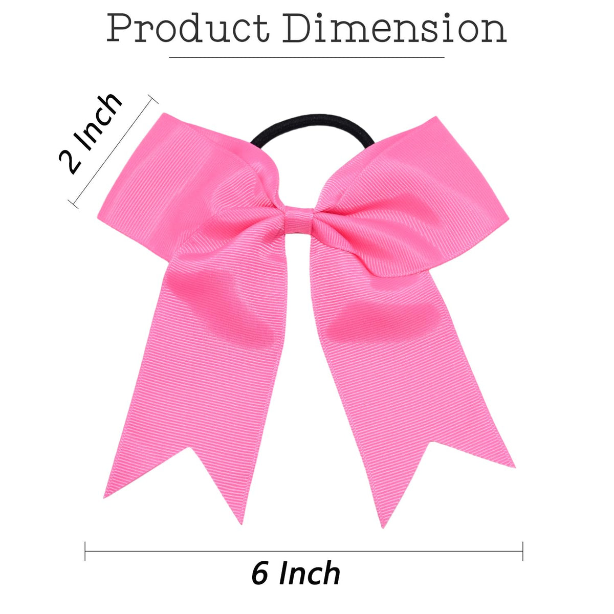 chiduerm bow next to coin for size comparison showing true 6 inch scale and easy visual sizing