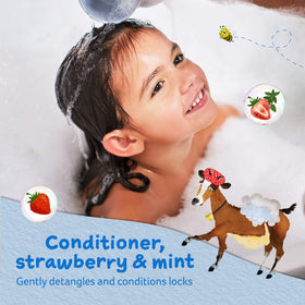 Childs Farm pump and label close-up highlighting ingredient transparency and ease of use