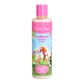 Childs Farm front bottle showing strawberry and mint fragrance and gentle formula