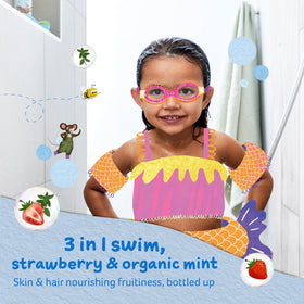 Childs Farm label detail highlighting natural-origin ingredients and safety