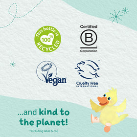 Childs Farm in baby bath setting promoting soothing family bath time
