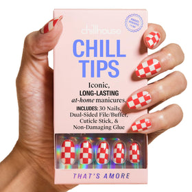 Chillhouse front packaging showing That's Amore oval press-on kit and contents