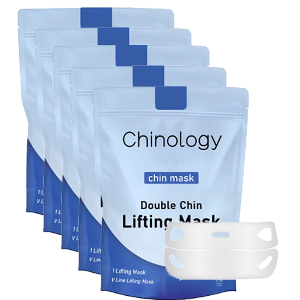 Chinology front packaging showing five masks and benefits