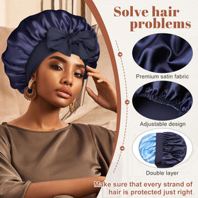 CHLINS bonnet adjustable tie band shot showing customization for secure wear