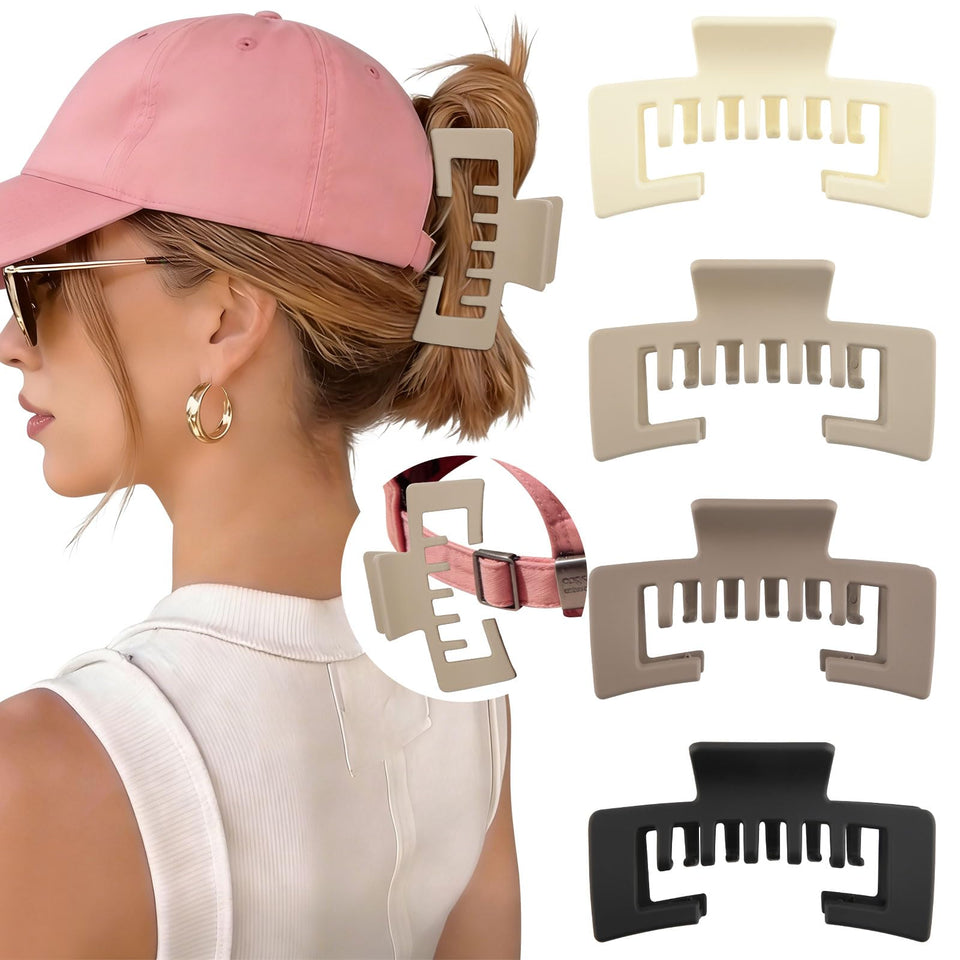 CHLINS front view of clip showing hollow-tooth design and easy hat fit