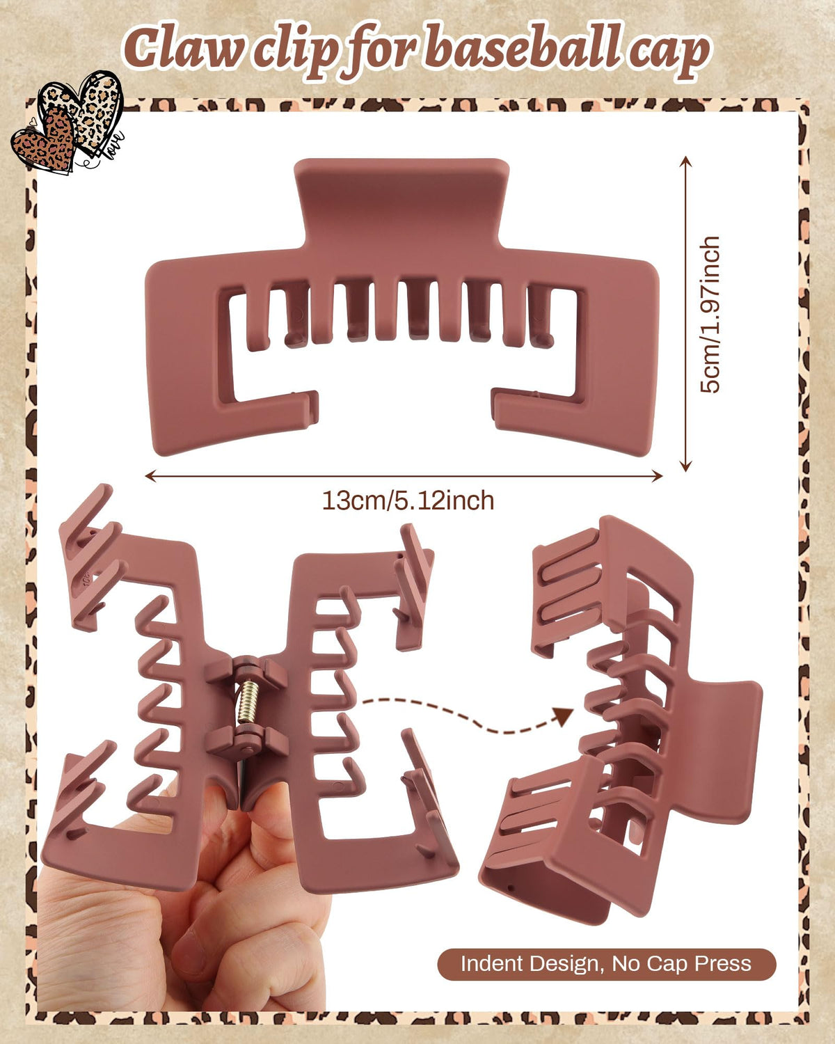 CHLINS close-up of hollow-tooth detail for secure hat strap fit