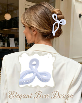 CHLINS close-up of bow detail with matte finish, highlights texture and refined look