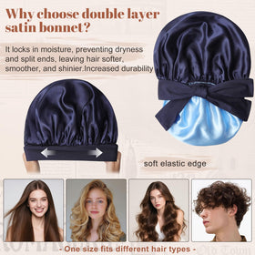 CHLINS double-layer satin close-up showing smooth fabric for reduced friction