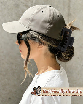 CHLINS clip fitted to trucker cap snapback keeps hair secure and comfortable