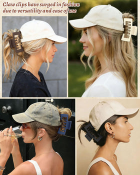 CHLINS leopard and solid color clips styled with a casual hat outfit