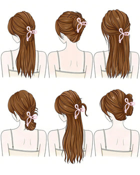CHLINS four matte-tone clips arranged by color, presents coordinating outfit options