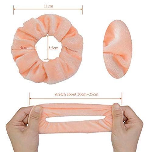 Chloven stretched scrunchie showing inner elastic strength and flexibility