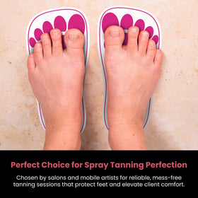 CHNELSS pad applied to foot protects soles during tanning