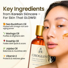 Choglow in hand for scale demonstrating small bottle and travel-friendly benefit