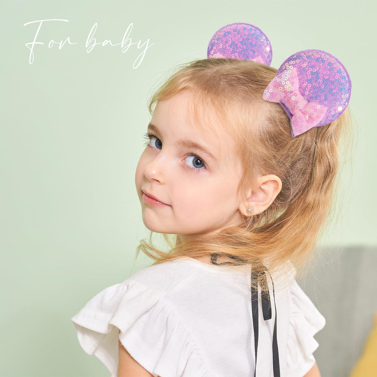 choicbaby bows worn by toddler adding playful style and holding hair