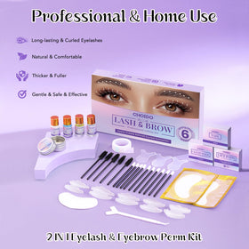 Choido kit staged in a home beauty setup conveying salon-quality convenience