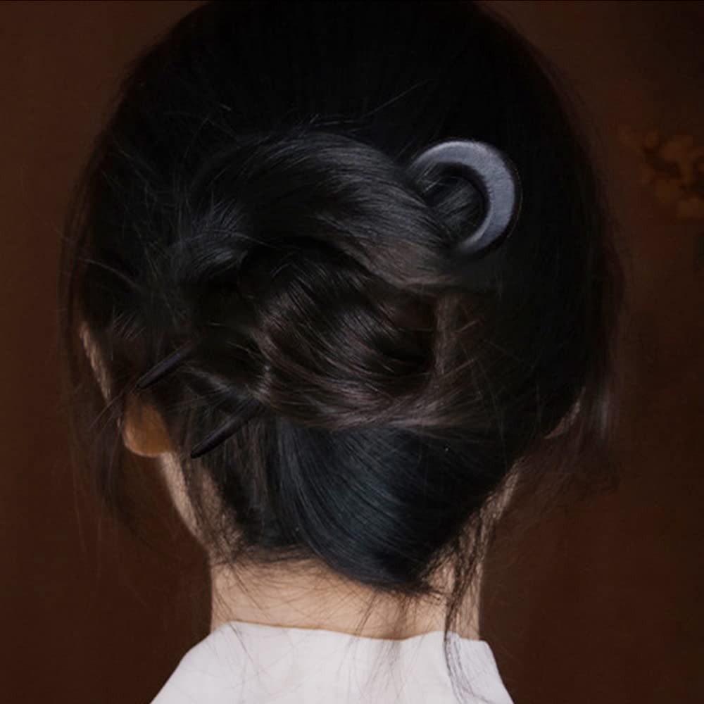 CHOISBEING hair fork in styled bun demonstrating secure hold and elegant look