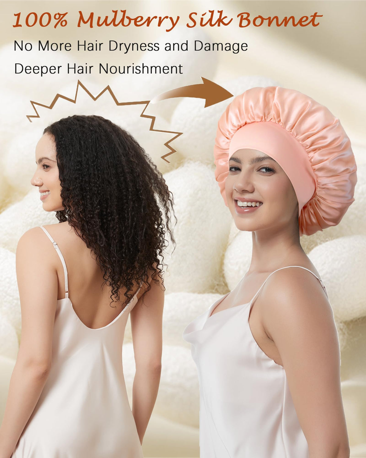choshion bonnet used during skincare routine keeping hair away and clean