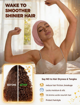 choshion slouchy fit in use preserving curls overnight without crushing
