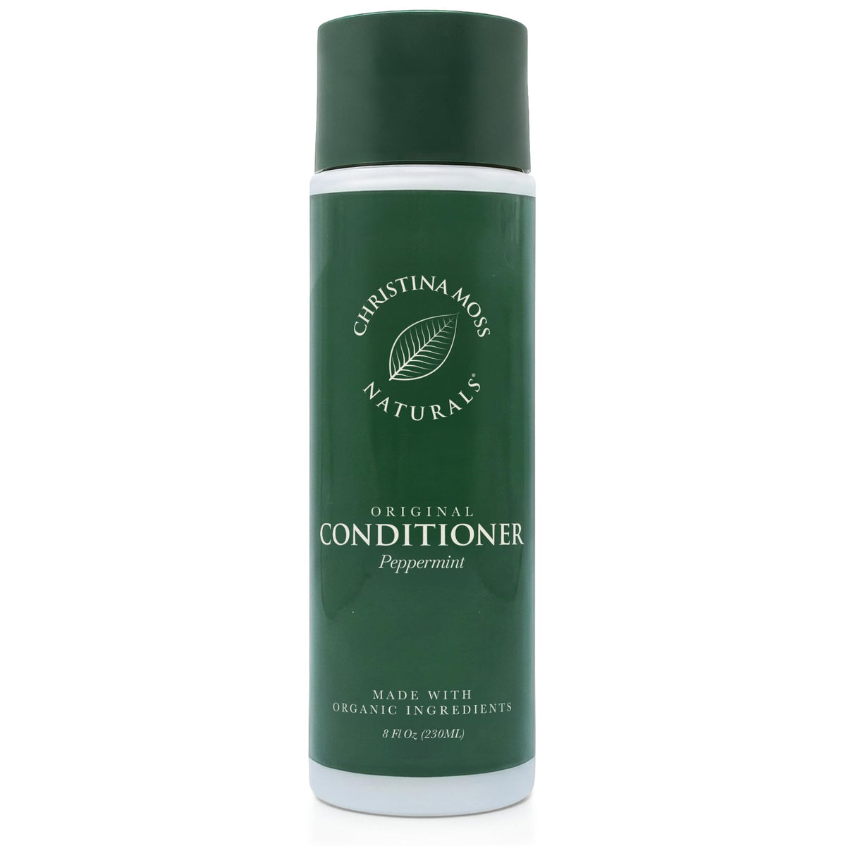 Christina Moss Naturals front bottle showing clean packaging and benefits