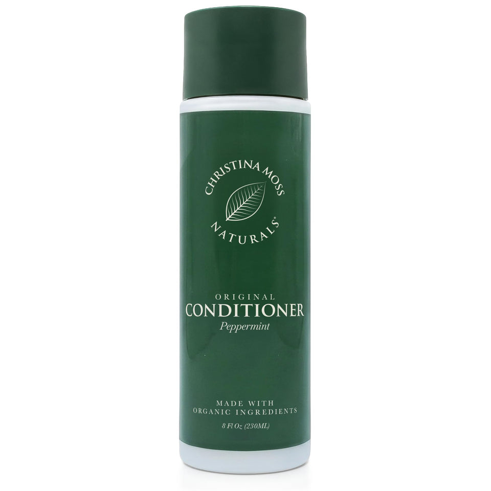 Christina Moss Naturals front bottle showing clean packaging and benefits