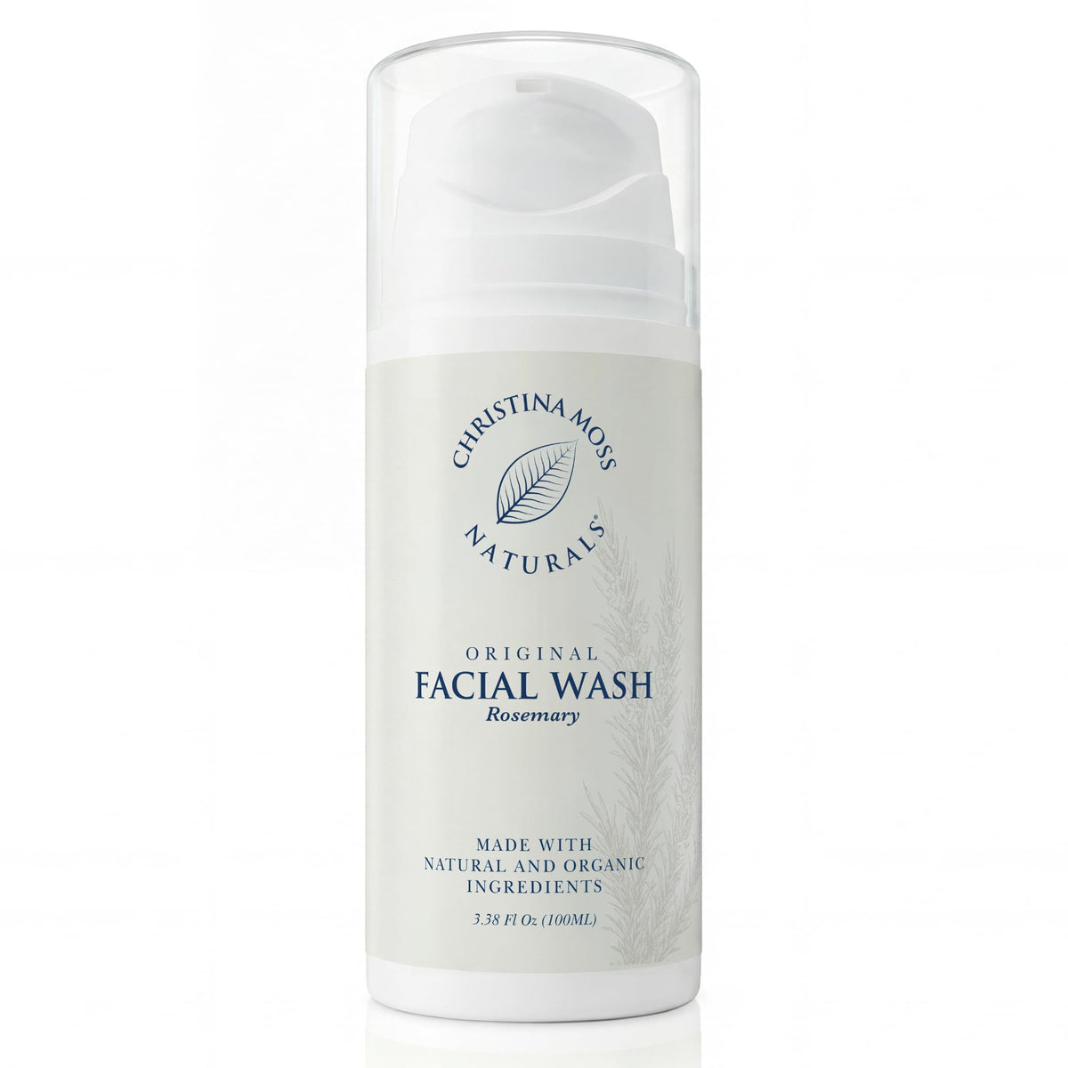 Christina Moss Naturals front packaging showing clean design and benefits