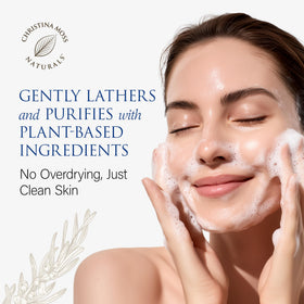 Christina Moss Naturals with aloe and shea ingredients highlighting hydration